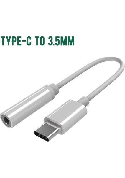 Type-C To Aux 3.5mm Kulaklık Çevirici Dönüştürücü Adaptör