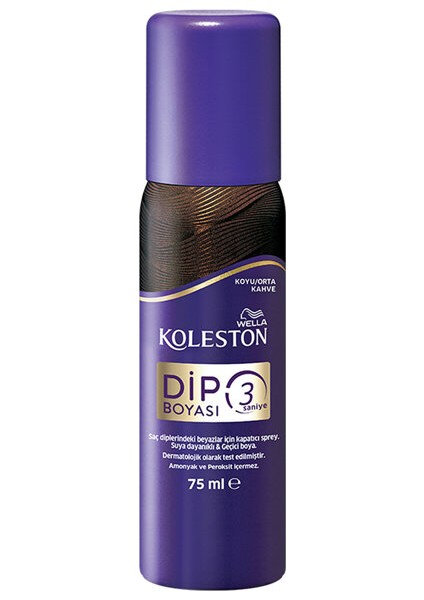Koleston Dip Boyası 3 Saniye Beyaz Kapatıcı Sprey Koyu/orta Kahve