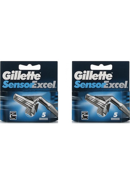 Sensor Excel 5'li Yedek Tıraş Bıçağı Başlığı 2 Kutu
