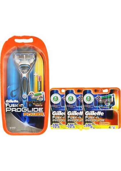 Fusion Proglide Power Tıraş Makinesi+13 Başlık