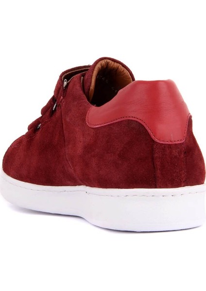 Bordo Süet Erkek Sneaker