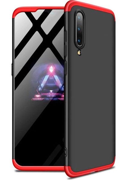 Xiaomi Mi 9 Kılıf Double Dip 360 Protective Siyah Kırmızı