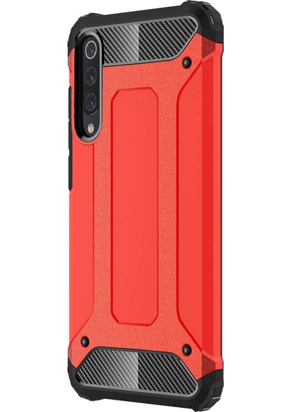 Xiaomi Mi 9 Kılıf Rugged Armor Kırmızı