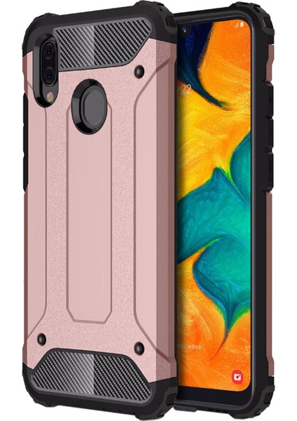 Samsung Galaxy A30 Kılıf Rugged Armor Rose Gold