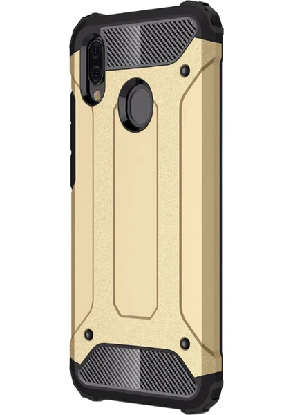 Samsung Galaxy M20 Kılıf Rugged Armor Gold