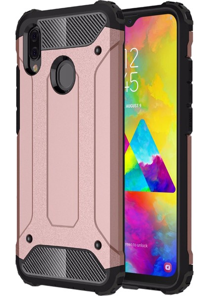 Samsung Galaxy M20 Kılıf Rugged Armor Rose Gold