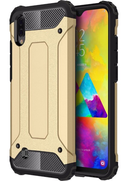 Samsung Galaxy M10 Kılıf Rugged Armor Gold