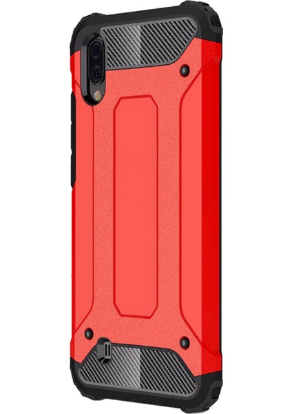 Samsung Galaxy M10 Kılıf Rugged Armor Kırmızı