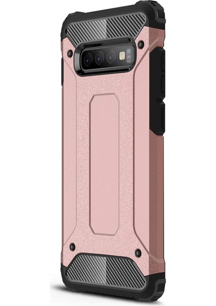 Samsung Galaxy S10 Kılıf Rugged Armor Rose Gold