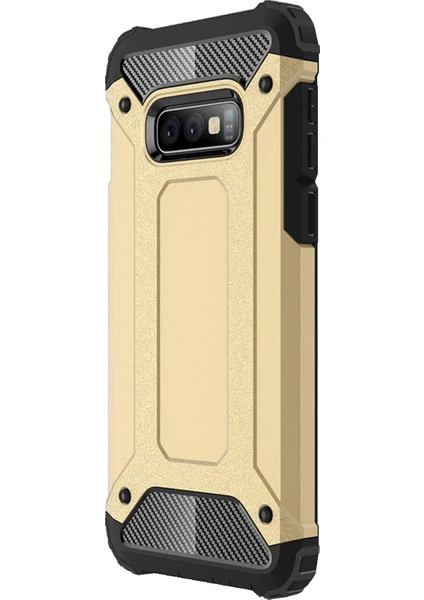 Samsung Galaxy S10E Kılıf Rugged Armor Gold