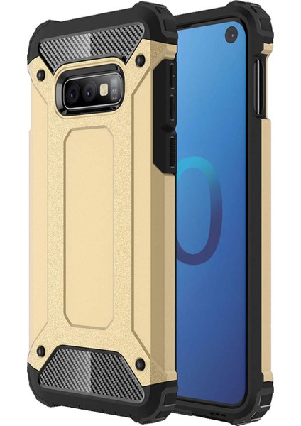 Samsung Galaxy S10E Kılıf Rugged Armor Gold