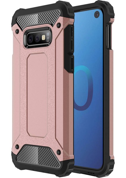 Samsung Galaxy S10E Kılıf Rugged Armor Rose Gold