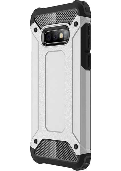 Samsung Galaxy S10E Kılıf Rugged Armor Gümüş