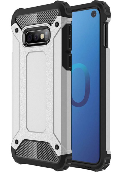 Samsung Galaxy S10E Kılıf Rugged Armor Gümüş