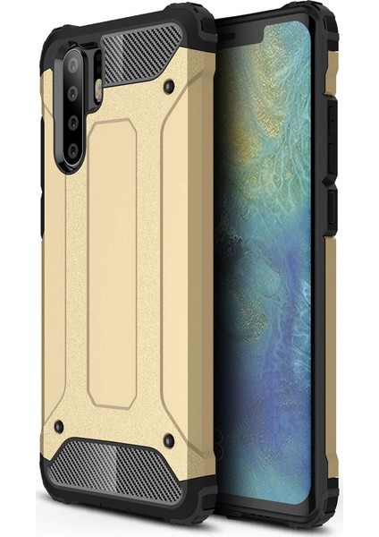 Huawei P30 Pro Kılıf Rugged Armor Gold