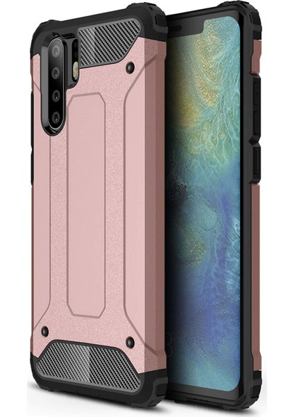 Huawei P30 Pro Kılıf Rugged Armor Rose Gold