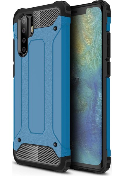 Huawei P30 Pro Kılıf Rugged Armor Mavi