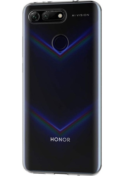 Huawei Honor View 20 Kılıf Transparent Soft Beyaz