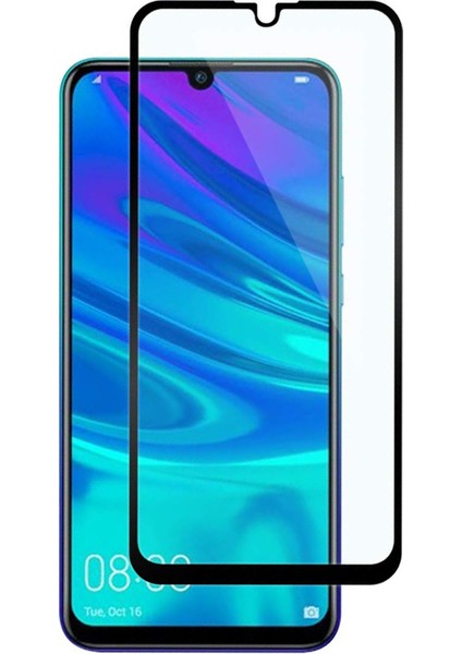 Huawei Honor 10 Lite Tam Kaplayan Temperli Cam Ekran Koruyucu Siyah