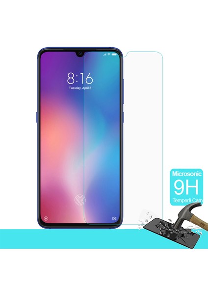 Xiaomi Mi 9 Temperli Cam Ekran Koruyucu