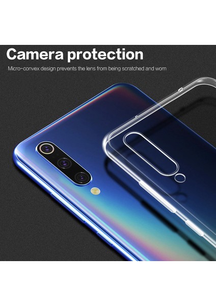 Xiaomi Mi 9 Se Kılıf Transparent Soft Beyaz