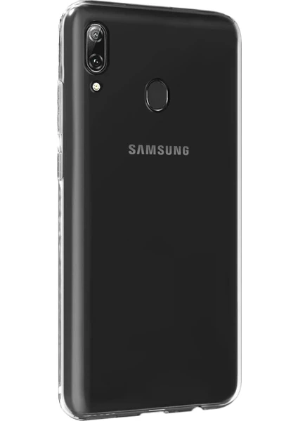 Samsung Galaxy M20 Kılıf Transparent Soft Beyaz