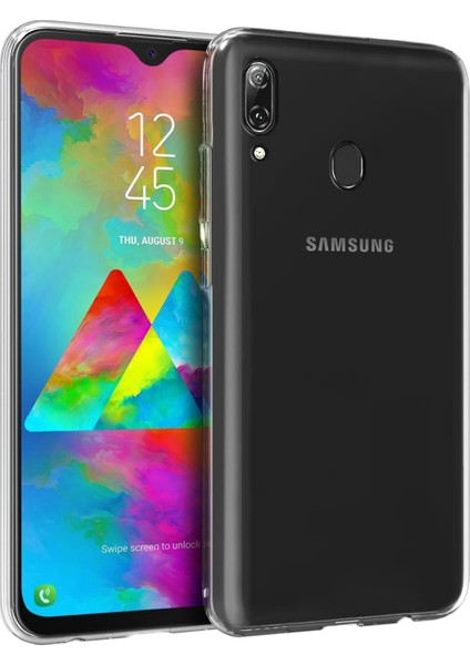 Samsung Galaxy M20 Kılıf Transparent Soft Beyaz