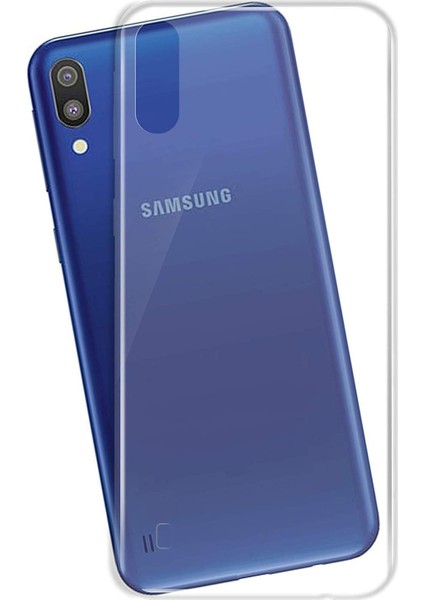 Samsung Galaxy M10 Kılıf Transparent Soft Beyaz