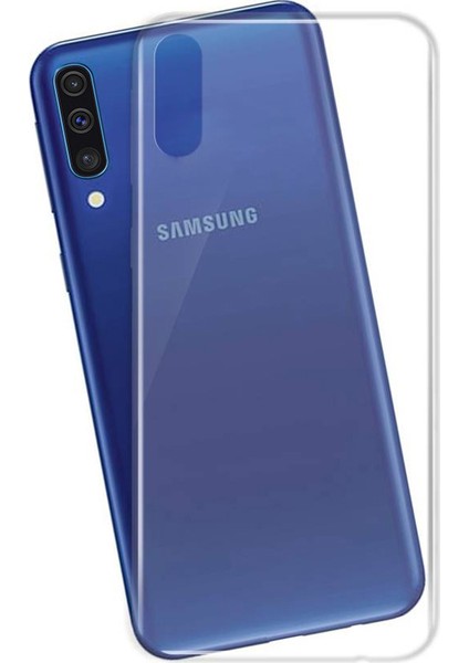 Samsung Galaxy A50 Kılıf Transparent Soft Beyaz