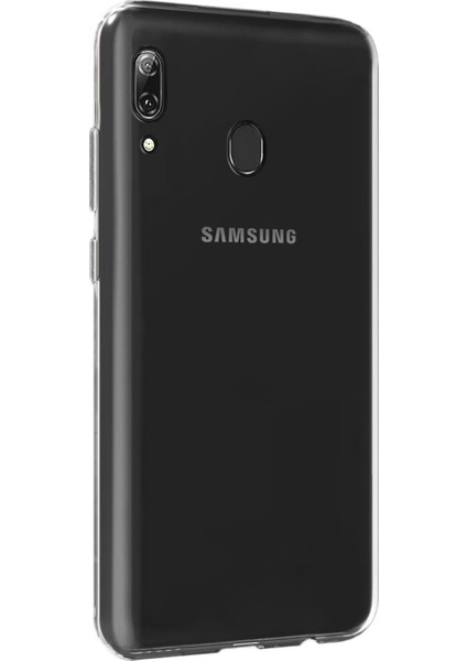 Samsung Galaxy A30 Kılıf Transparent Soft Beyaz