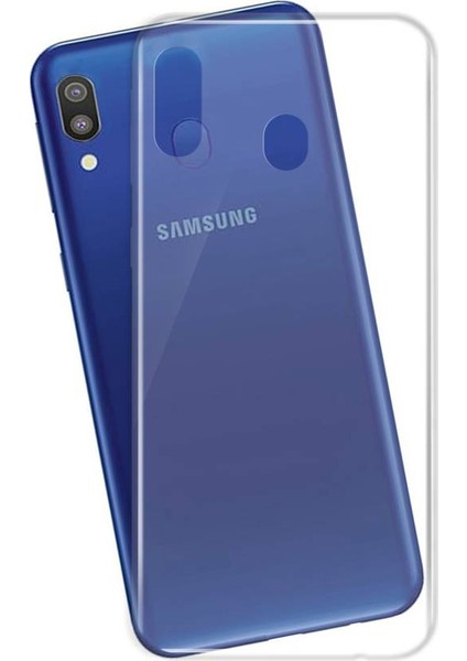 Samsung Galaxy A30 Kılıf Transparent Soft Beyaz