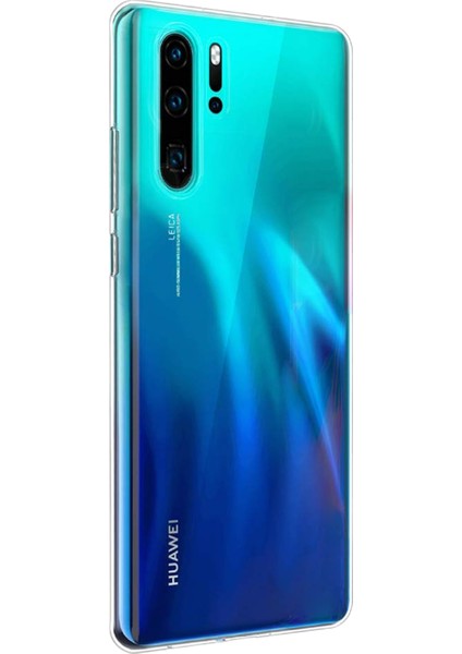 Huawei P30 Pro Kılıf Transparent Soft Beyaz