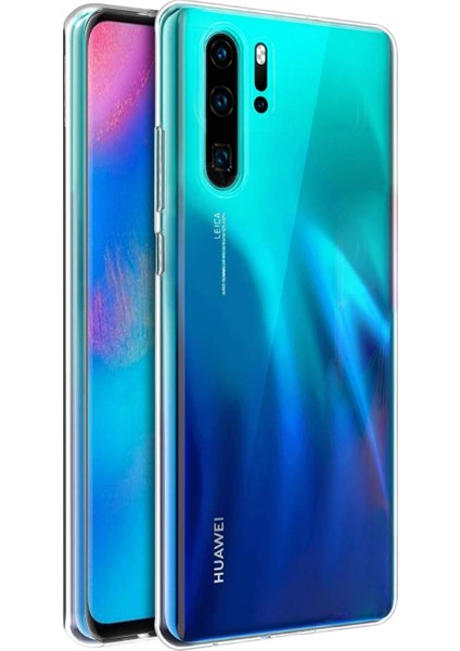 Huawei P30 Pro Kılıf Transparent Soft Beyaz