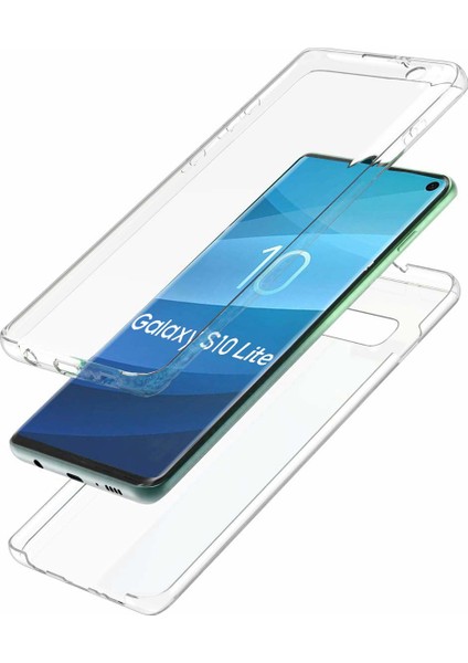 Samsung Galaxy S10E Kılıf 6 Tarafı Tam Full Koruma 360 Clear Soft Şeffaf