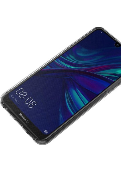 Huawei Y7 2019 Kılıf 6 Tarafı Tam Full Koruma 360 Clear Soft Şeffaf