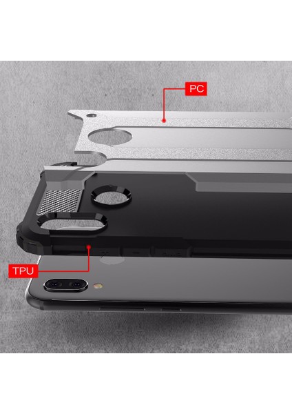 Samsung Galaxy A20 Kılıf Rugged Armor Kırmızı