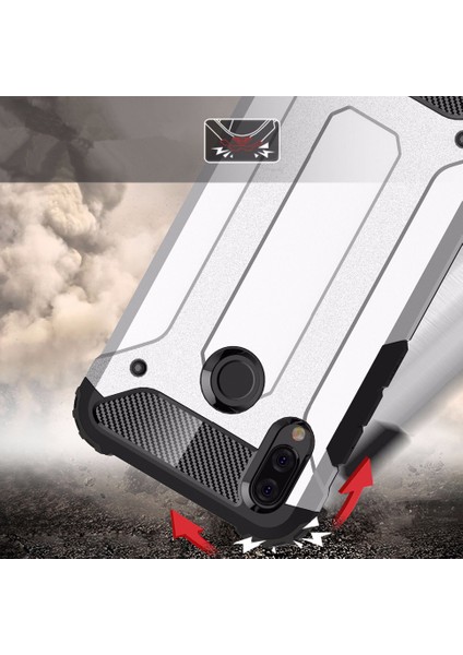 Samsung Galaxy A20 Kılıf Rugged Armor Mavi