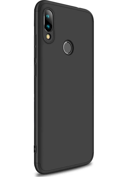 Xiaomi Redmi Note 7 Kılıf Double Dip 360 Protective Siyah