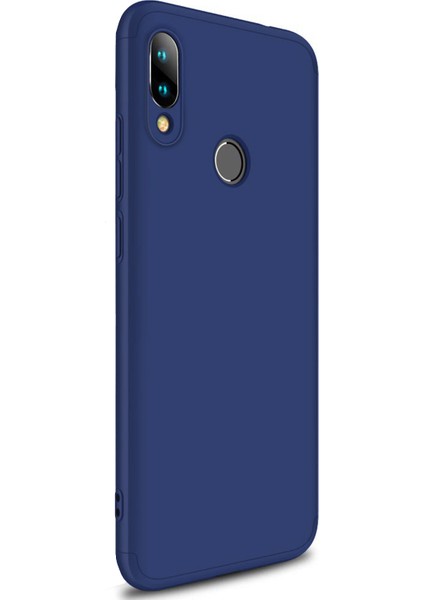 Xiaomi Redmi Note 7 Kılıf Double Dip 360 Protective Lacivert