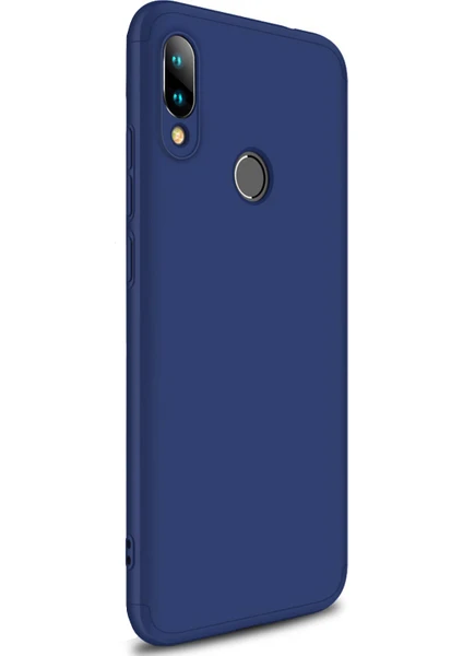 Xiaomi Redmi Note 7 Kılıf Double Dip 360 Protective Lacivert