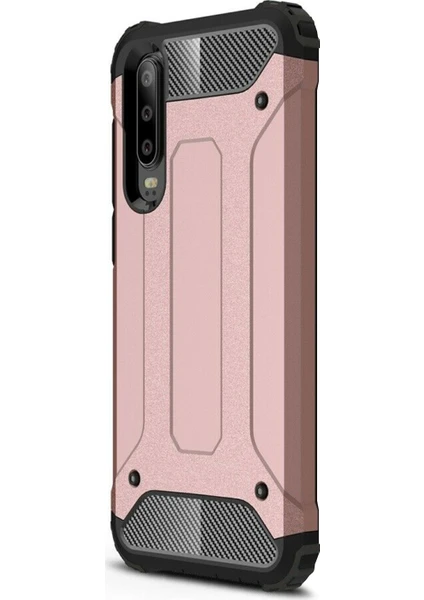 Huawei P30 Kılıf Rugged Armor Rose Gold