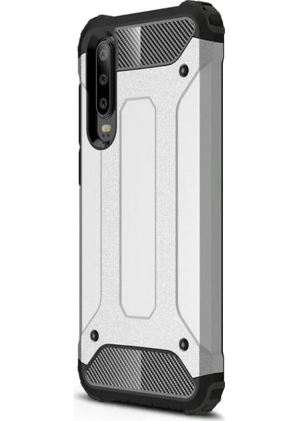 Huawei P30 Kılıf Rugged Armor Gümüş