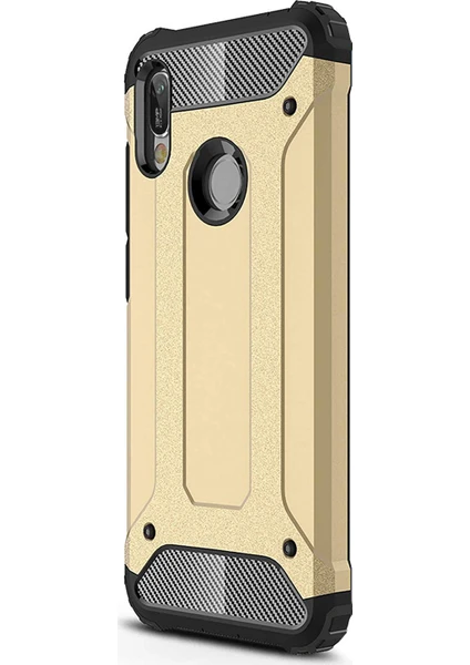 Huawei Y6 2019 Kılıf Rugged Armor Gold