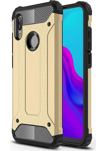 Huawei Y6 2019 Kılıf Rugged Armor Gold