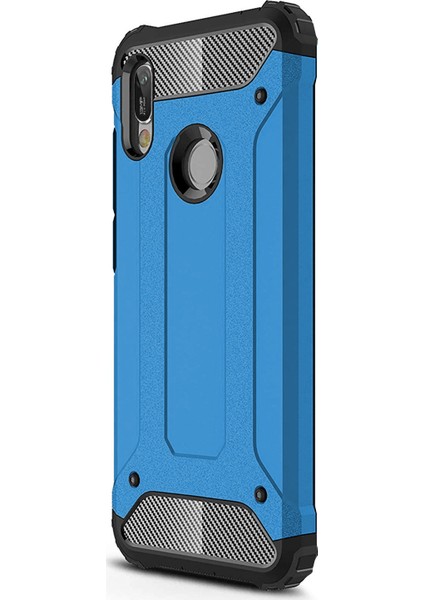 Huawei Y6 2019 Kılıf Rugged Armor Mavi