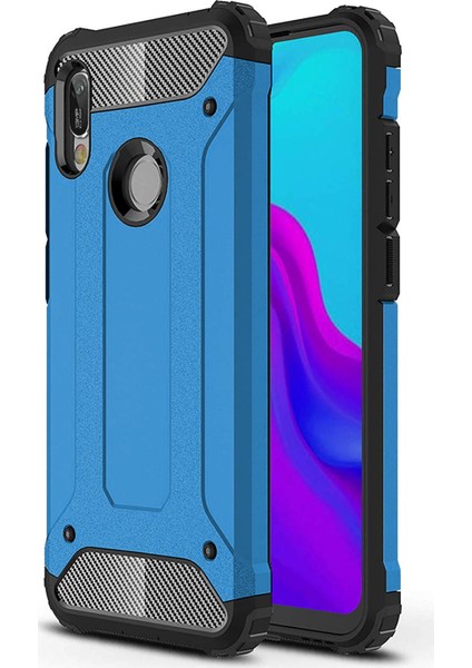 Huawei Y6 2019 Kılıf Rugged Armor Mavi