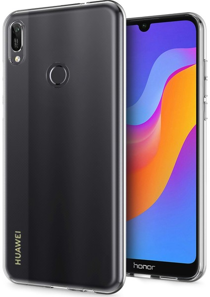 Huawei Y6 2019 Kılıf Transparent Soft Beyaz