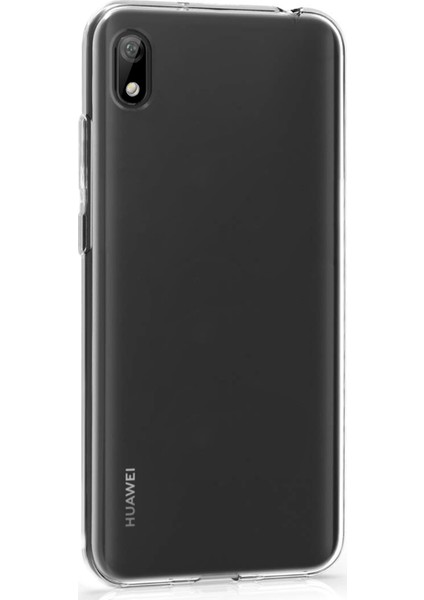 Huawei Y5 2019 Kılıf Transparent Soft Beyaz