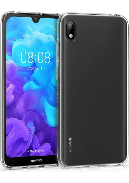 Huawei Y5 2019 Kılıf Transparent Soft Beyaz