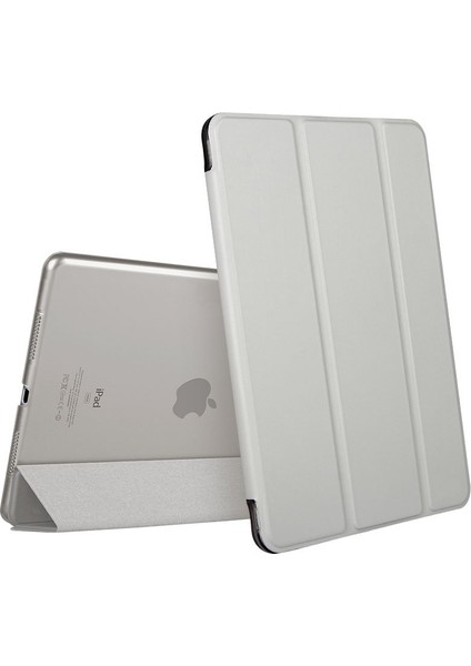 Apple iPad Air 3 10.5'' 2019 (A2152-A2123-A2153-A2154) Smart Case Ve Arka Kılıf Gri